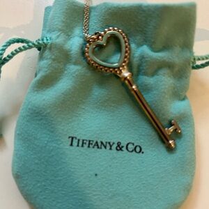 Tiffany Key necklace with teal trim